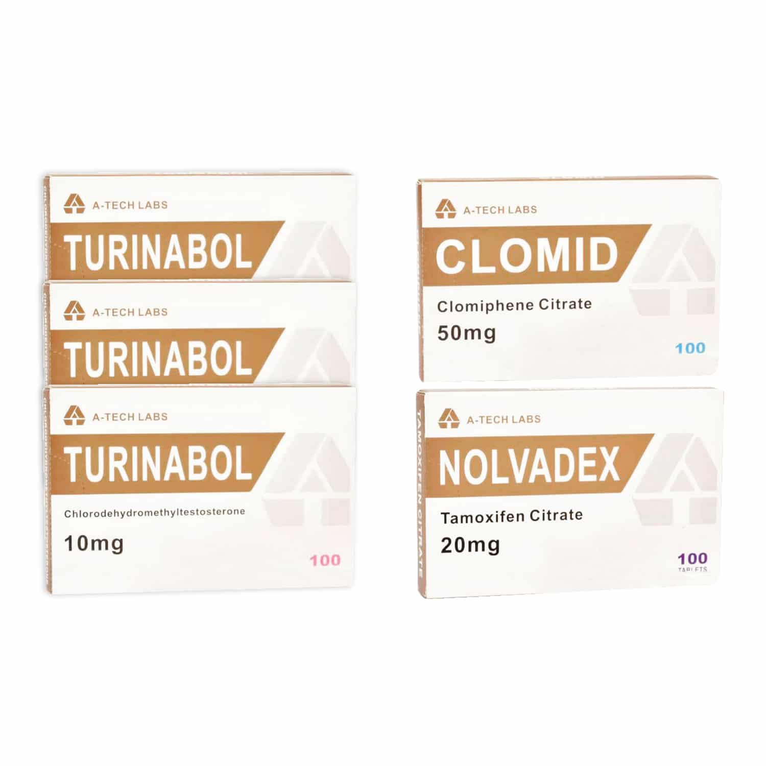 PACCHETTO DI MUSCOLI LENI LIVELLO II (ORALE) TURINABOL + PROTEZIONE + PCT (8 SETTIMANE) A Tech Labs