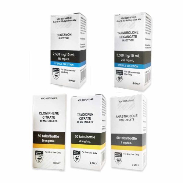 PACK MASS LIVELLO I (INIEZIONI) SUSTANON 250 + DECA 250 + PCT (8 SETTIMANE) Hilma