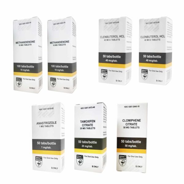 PACCHETTO MUSCOLI SECCHI (ORALE) DIANABOL + CLENBUTEROL + PCT (8 SETTIMANE) Hilma