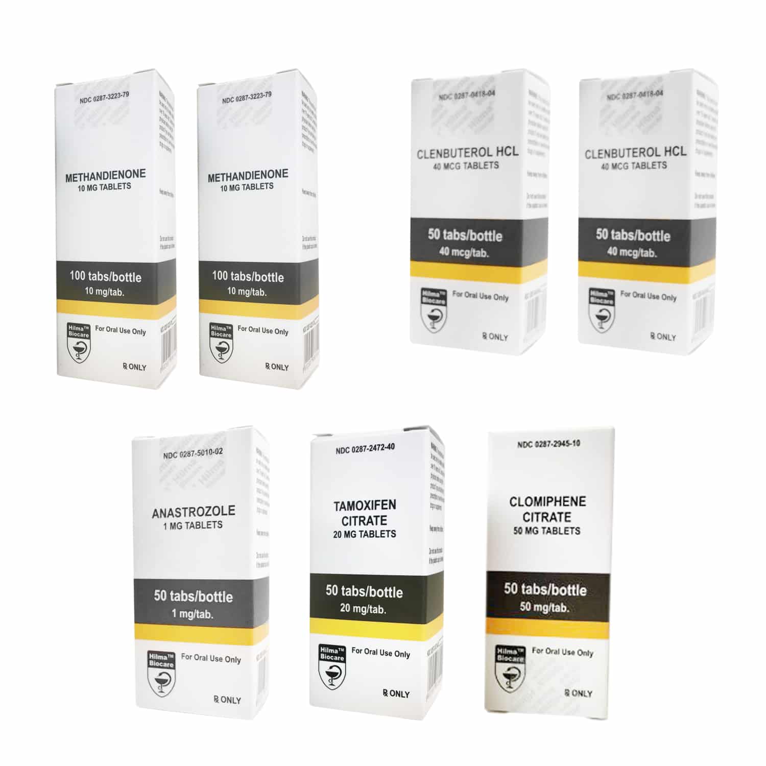 PACCHETTO MUSCOLI SECCHI (ORALE) DIANABOL + CLENBUTEROL + PCT (8 SETTIMANE) Hilma