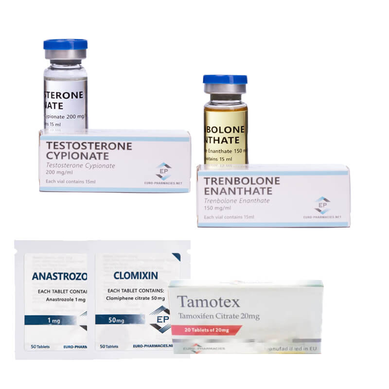 Pacchetto per l'aumento della massa muscolare magra: Testosterone cipionato + Trenbolone enantato (10 settimane) Euro Pharmacies