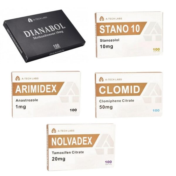Pacchetto per l'aumento della massa muscolare magra Steroidi orali Dianabol Winstrol 4 settimane A Tech Labs 1