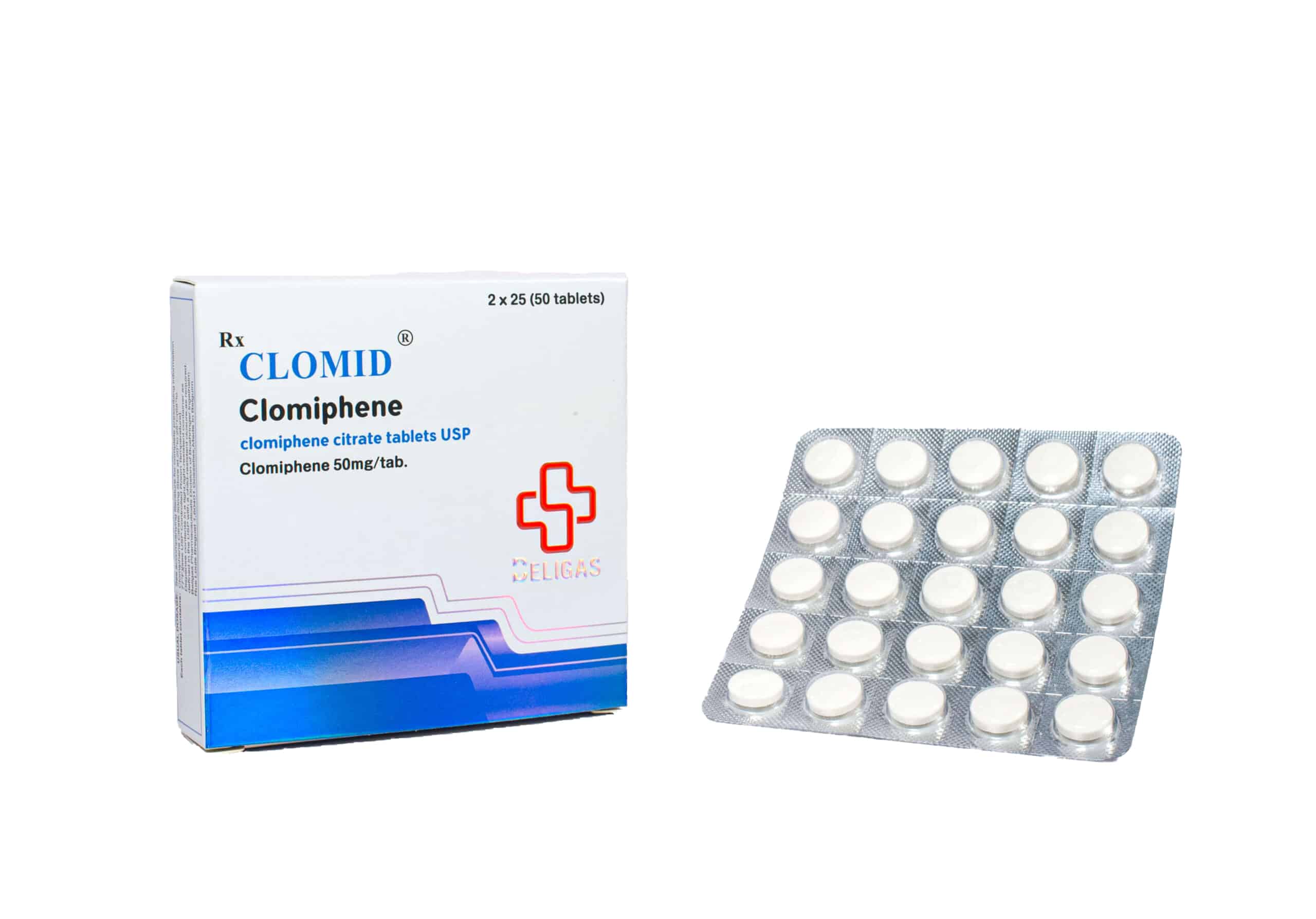 Clomid 2 x 25 mg (50 compresse) 50 mg