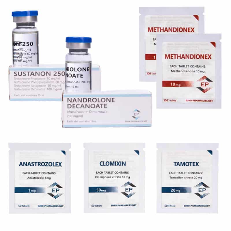Pacchetto per l'aumento di massa (INIEZIONE) SUSTANON + DECA + DIANABOL (8 settimane) Euro Pharmacies