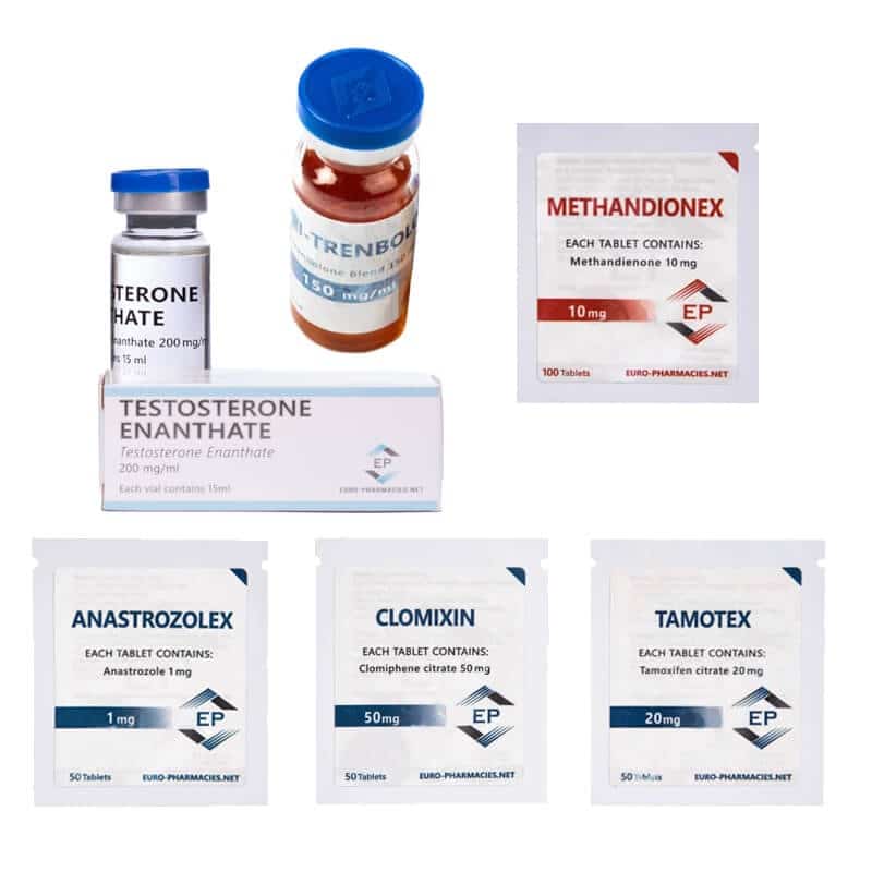Pacchetto per l'aumento di massa magra tramite iniezione orale EURO PHARMACIES DIANABOL TEST E TRI TREN 10 settimane