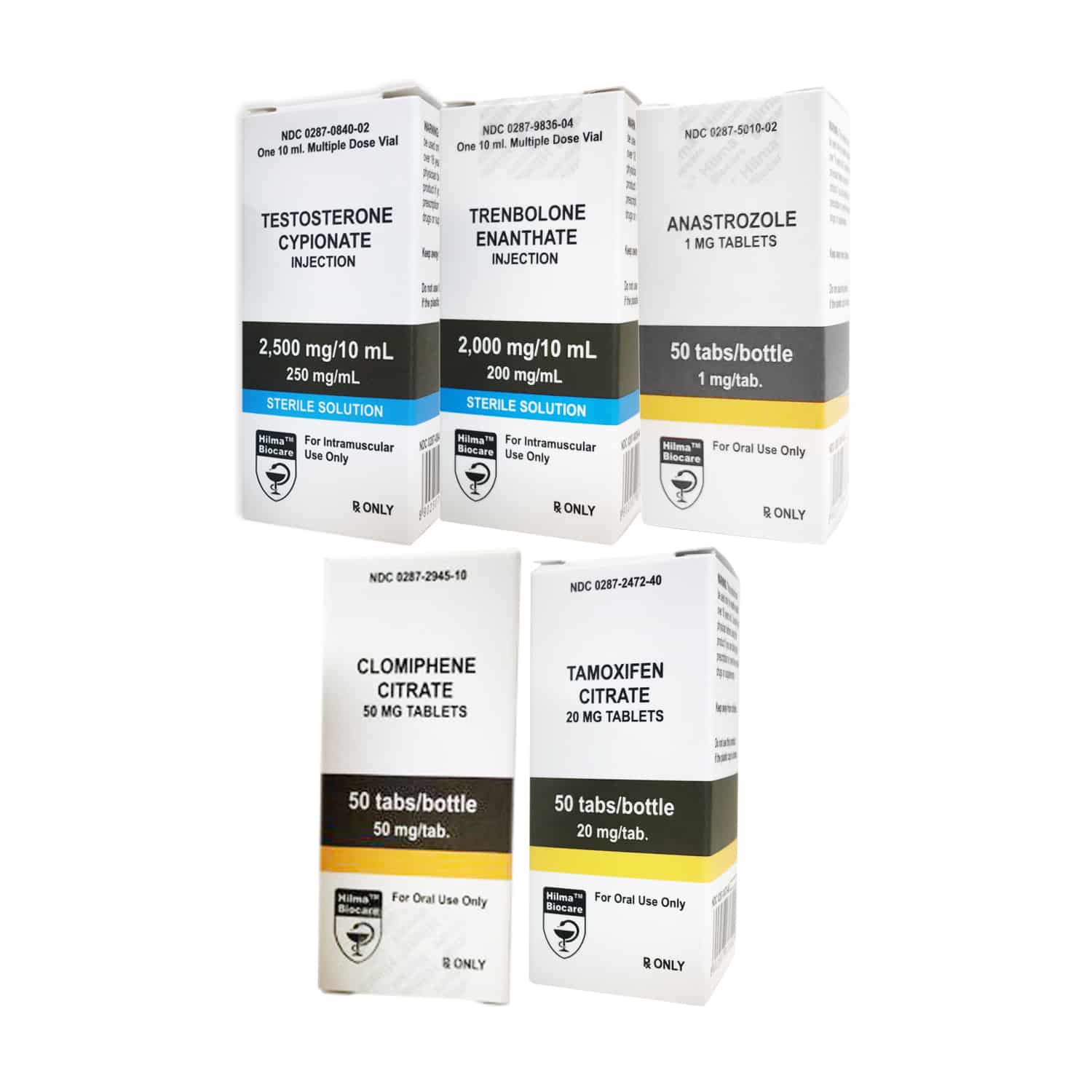 Pacchetto Hilma per l'aumento della massa muscolare magra: Testosterone cipionato + Trenbolone enantato (10 settimane)