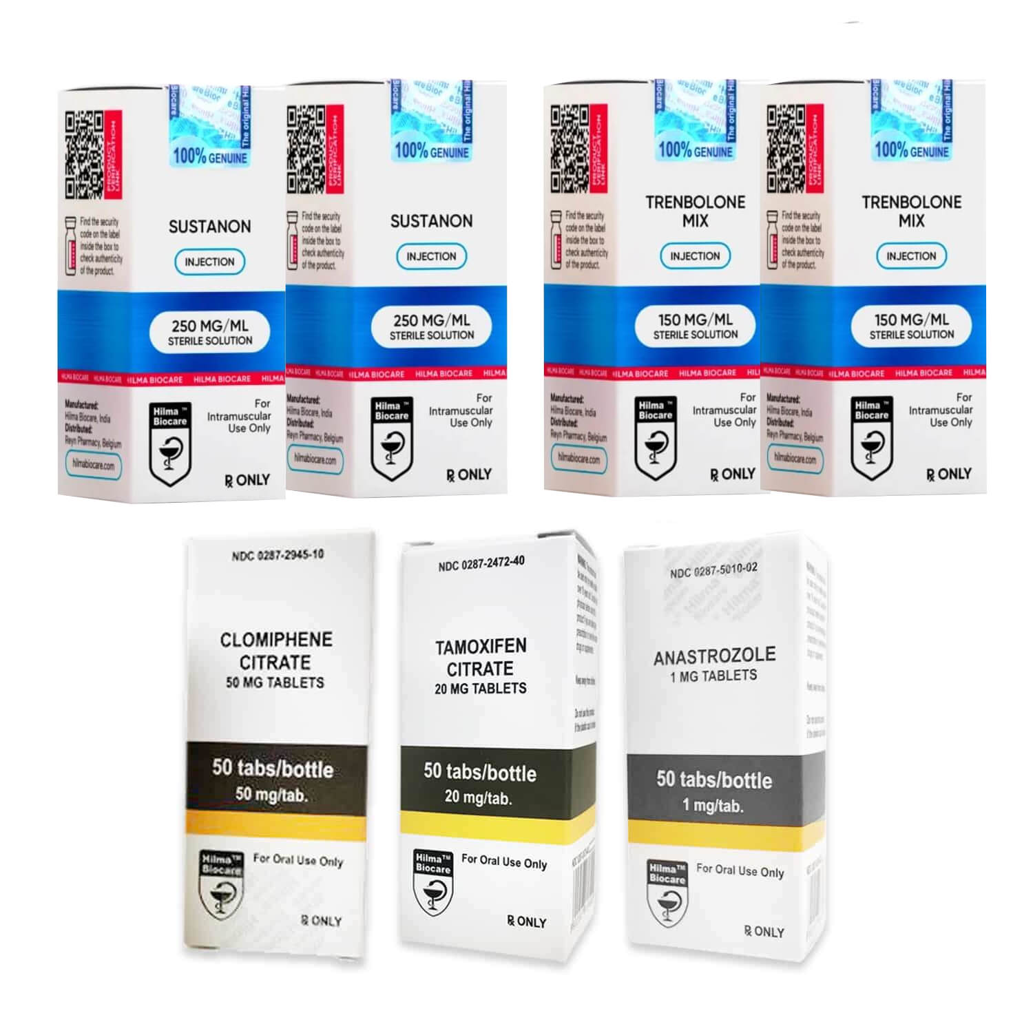 Pacchetto di livello II per l'aumento della massa magra (iniezioni) con Hilma Sustanon + Tri Tren (10 settimane)