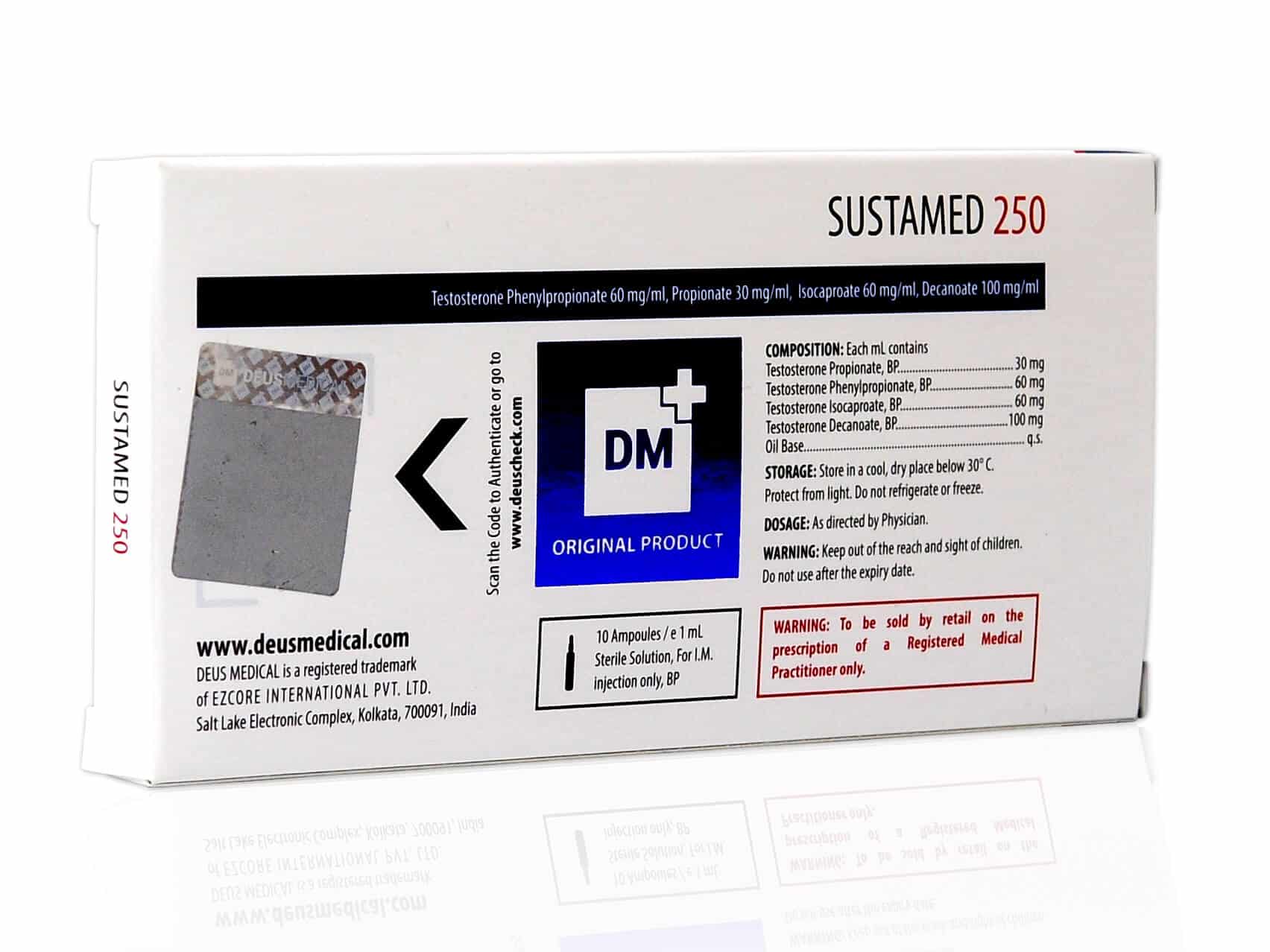DEUSMEDICAL SUSTAMED 250 BACK