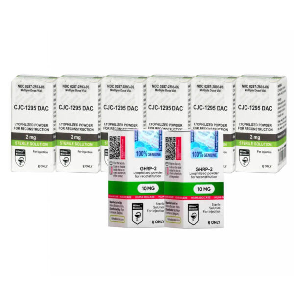 Kit di peptidi per l'aumento di massa muscolare intermedio GHRP 2 CJC 1295 DAC Hilma Biocare (12 settimane)