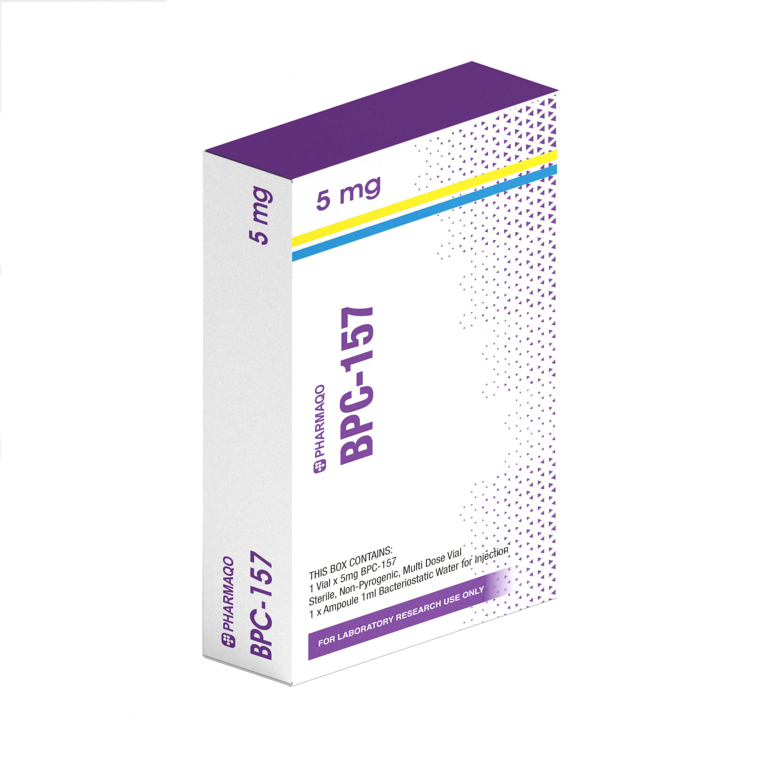 Cartone peptidico BPC Pharmaqo scalato