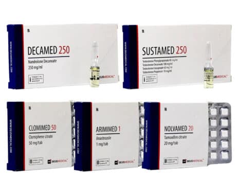 2 Classic Mass Gain Pack 8 settimane Sustanon Deca Durabolin Protezione PCT Deus Medical 463×348