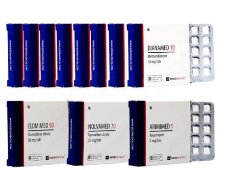 3 Pacchetto avanzato per l'aumento di massa DIANABOL PCT 8 settimane Deus Medical 463×348