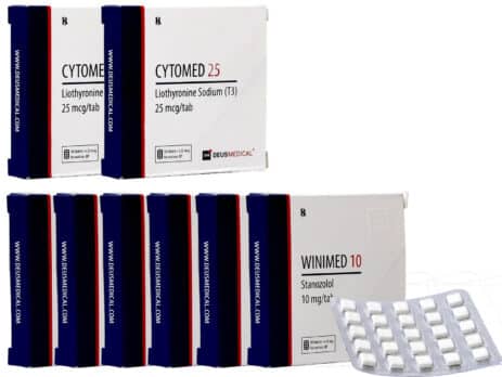 Confezione da 6 compresse di Stanozololo T3 Cytomel, steroidi orali, per 8 settimane, Deus Medical 463×348