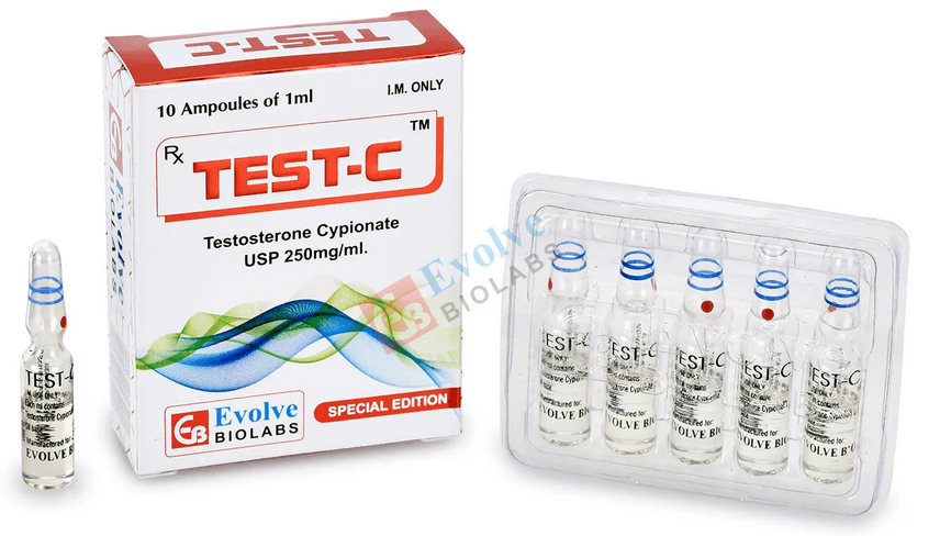 Testosterone cipionato 250 mg/ml (10 fiale da 1 ml) - Evolve Biolabs