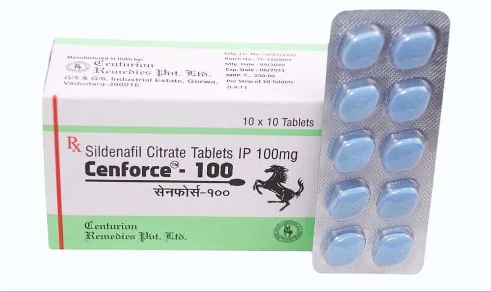Cenforce 100 MG (Sildenafil Citrato 100mg) (100 compresse) - CENTURION