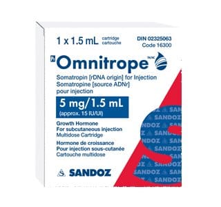 Somatropina Omnitrope 15 UI 5 mg 1,5 ml Cart. Sandoz