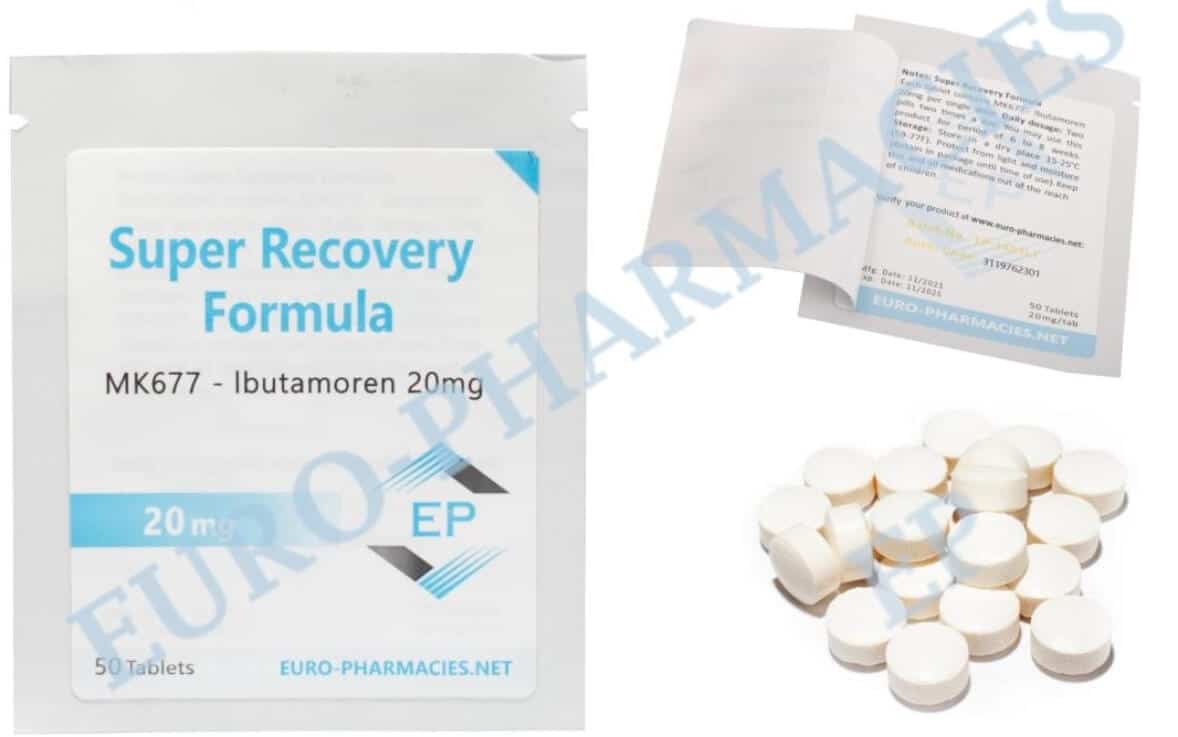 Super recupero (Ibutamoren MK677) 20 mg compresse 50 compresse Euro Pharmacies EU