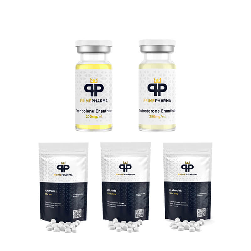 PACCHETTO MASS MASS A SECCO Testosteron Enanthate + Trenbolone Enanthate (10 settimane) PRIME PHARMA