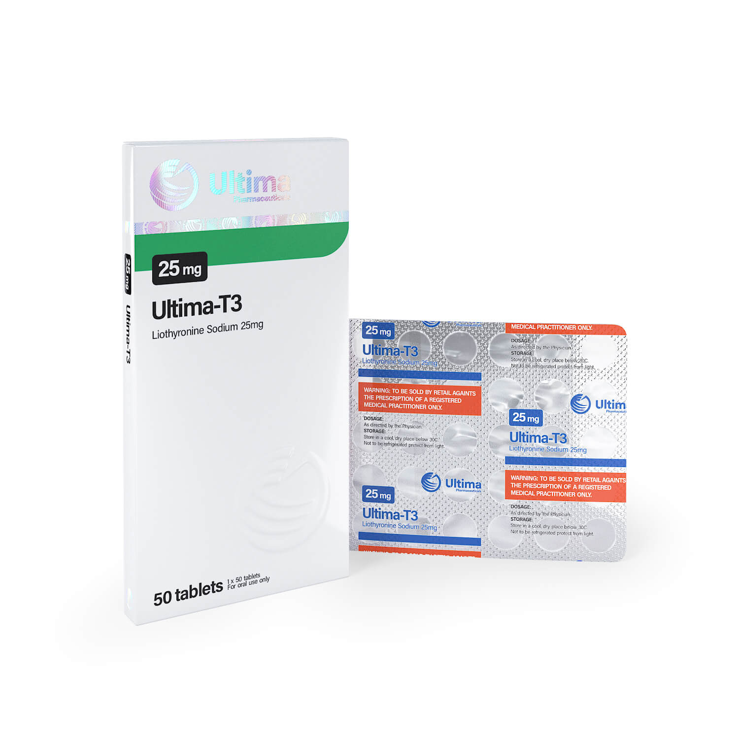 Ultima T3 50 compresse da 25 mcg