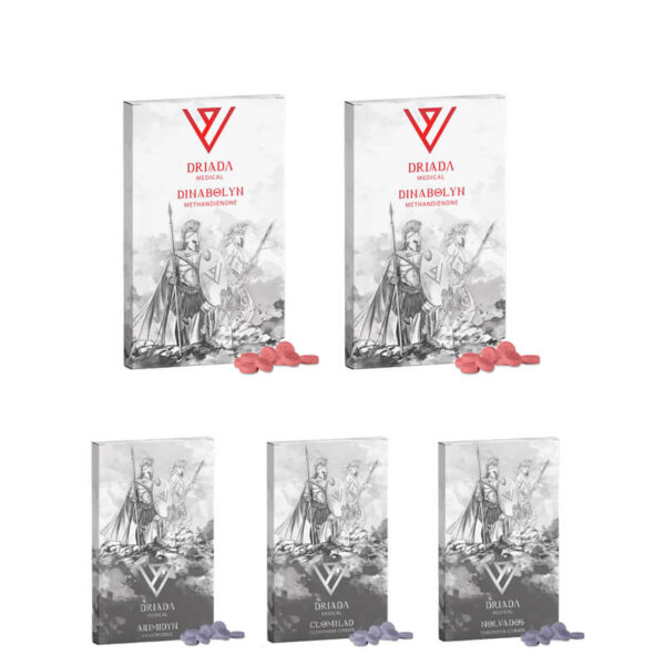 Pacchetto di massa muscolare 6 settimane Dianabol Driada Medical