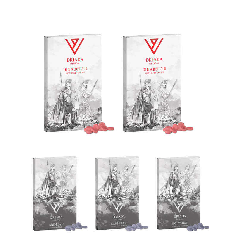 Pacchetto di massa muscolare 6 settimane Dianabol Driada Medical
