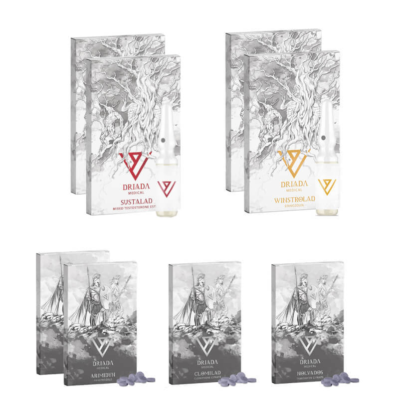 Pacchetto per l'aumento di massa secca SUSTANON WINSTROL DRIADA