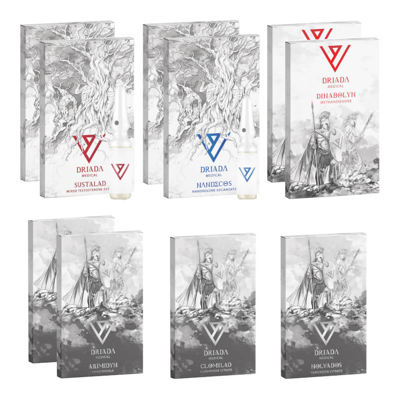Pacchetto Avanzato per l'Aumento di Massa DRIADA MEDICAL Sustanon Deca Dianabol 8 settimane