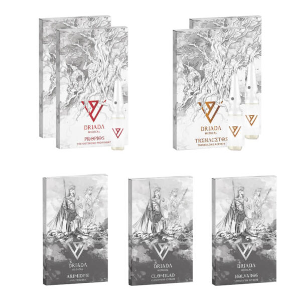 DRIADA MEDICAL Pacchetto per l'aumento di massa magra: Testosterone propionato, Trenbolone acetato (6 settimane)