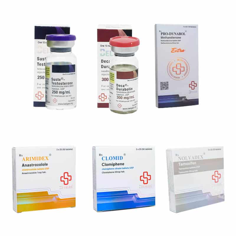 Pacchetto per l'aumento di massa (INIEZIONE) SUSTANON + DECA + DIANABOL (8 settimane) Beligas Pharmaceuticals International