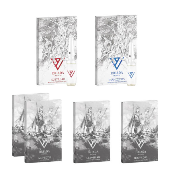 Pacchetto per l'aumento di massa LIVELLO I INIEZIONE SUSTANON DECA PCT 8 settimane Driada