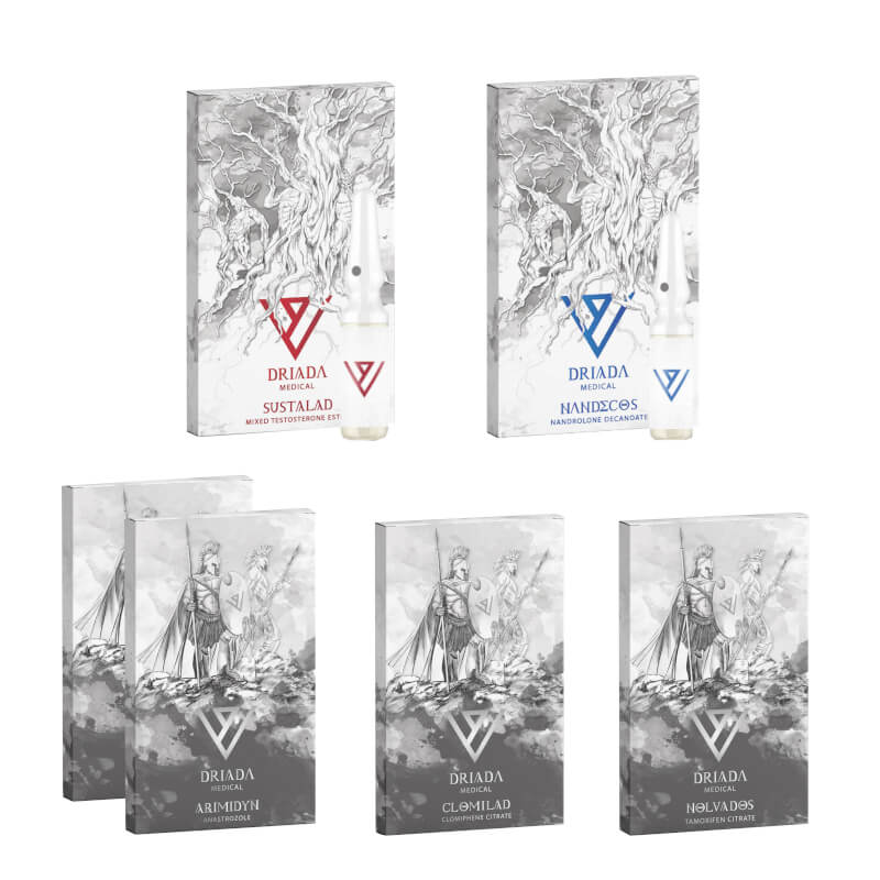 Pacchetto per l'aumento di massa LIVELLO I INIEZIONE SUSTANON DECA PCT 8 settimane Driada