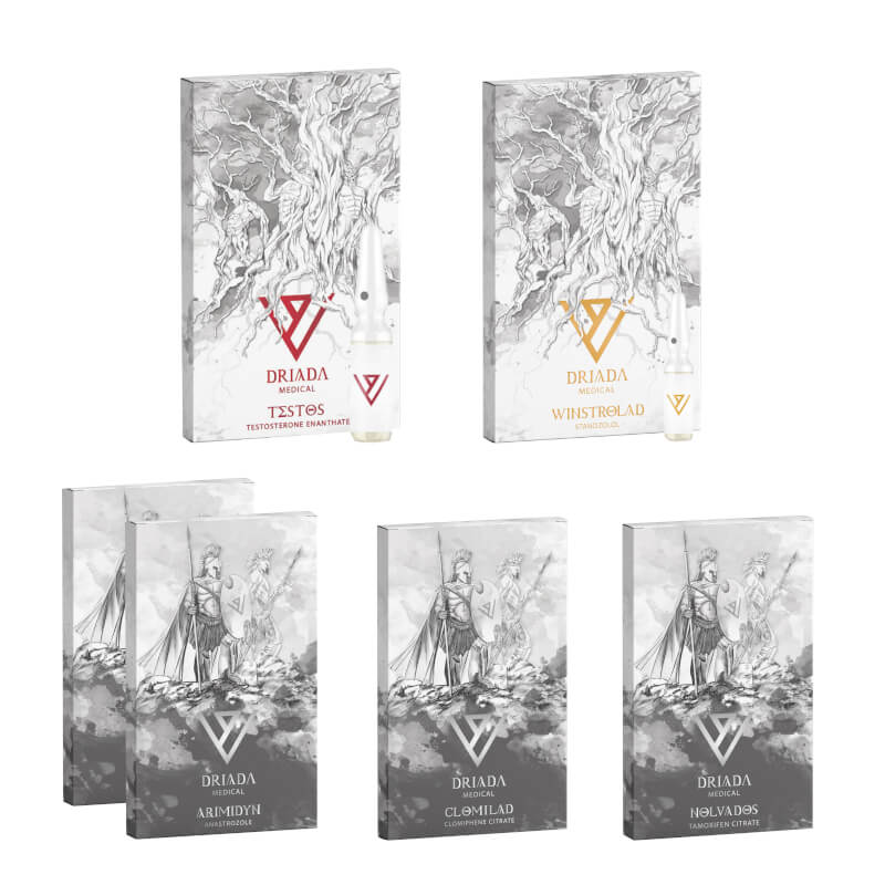 Pacchetto Massa Secca Livello I Iniettabile Enantato Winstrol Protezione PCT 8 settimane Driada Medical