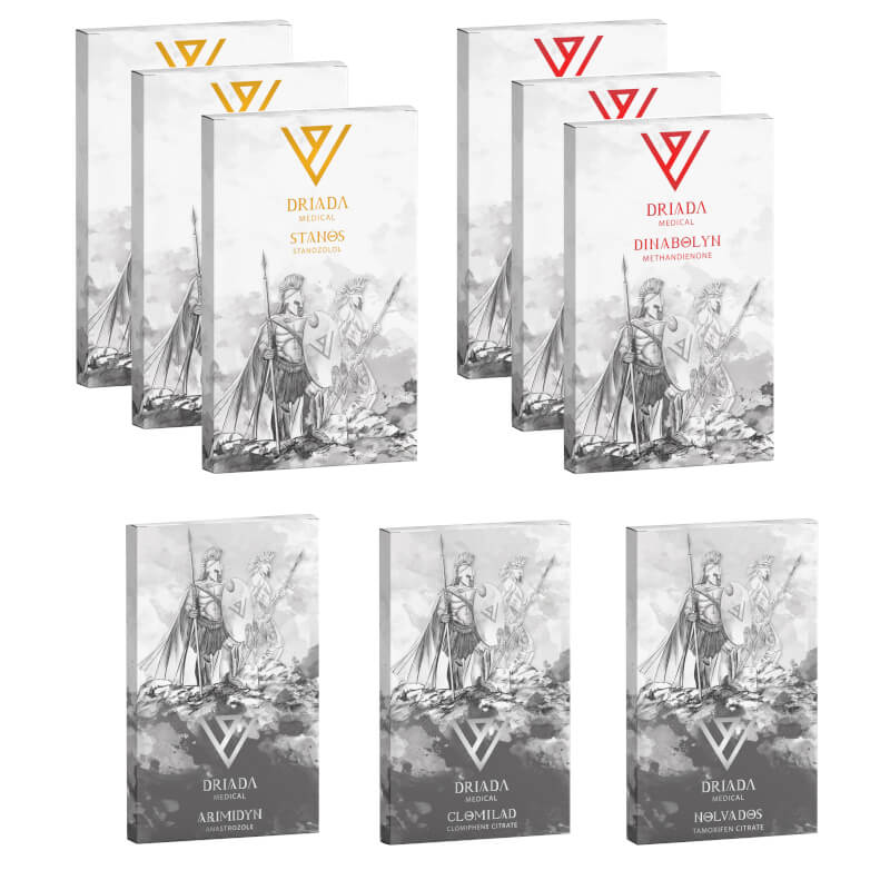 Pacchetto Driada Medical per l'aumento di massa magra: steroidi orali Dianabol + Winstrol (8 settimane)
