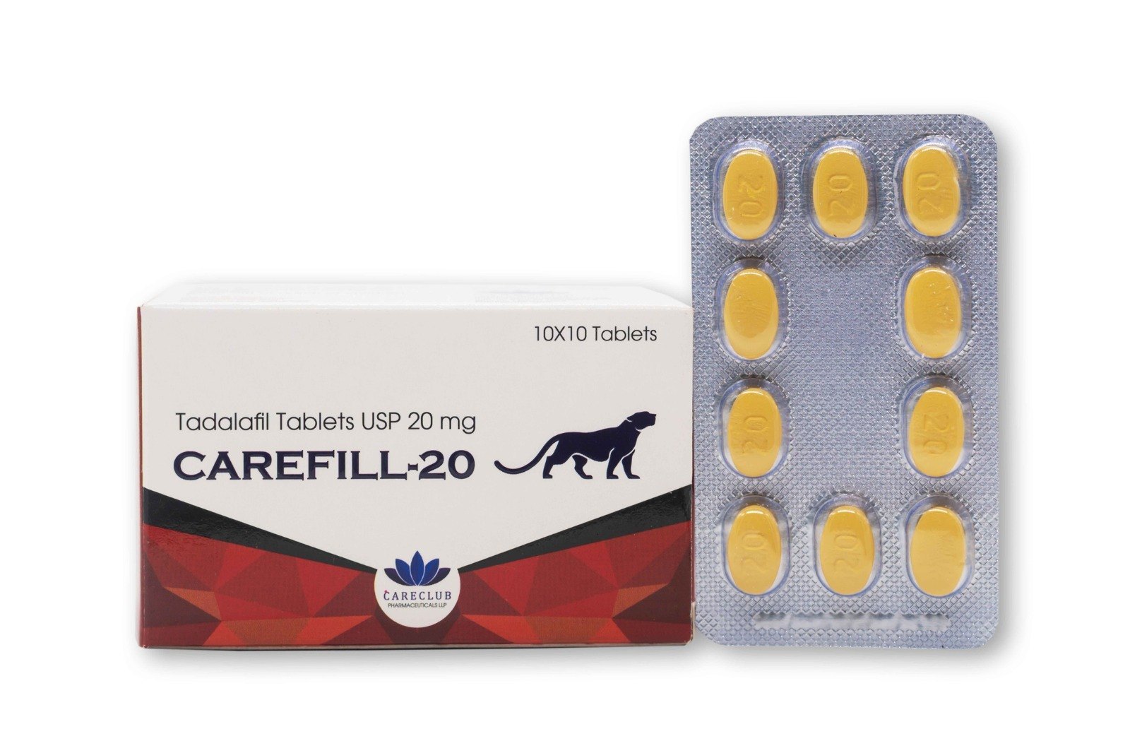 Carefill 20 mg Tadalafil 100 compresse Farmacia UE