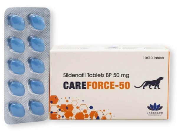 Careforce 50mg Sildenafil BP 100 compresse Farmacia UE