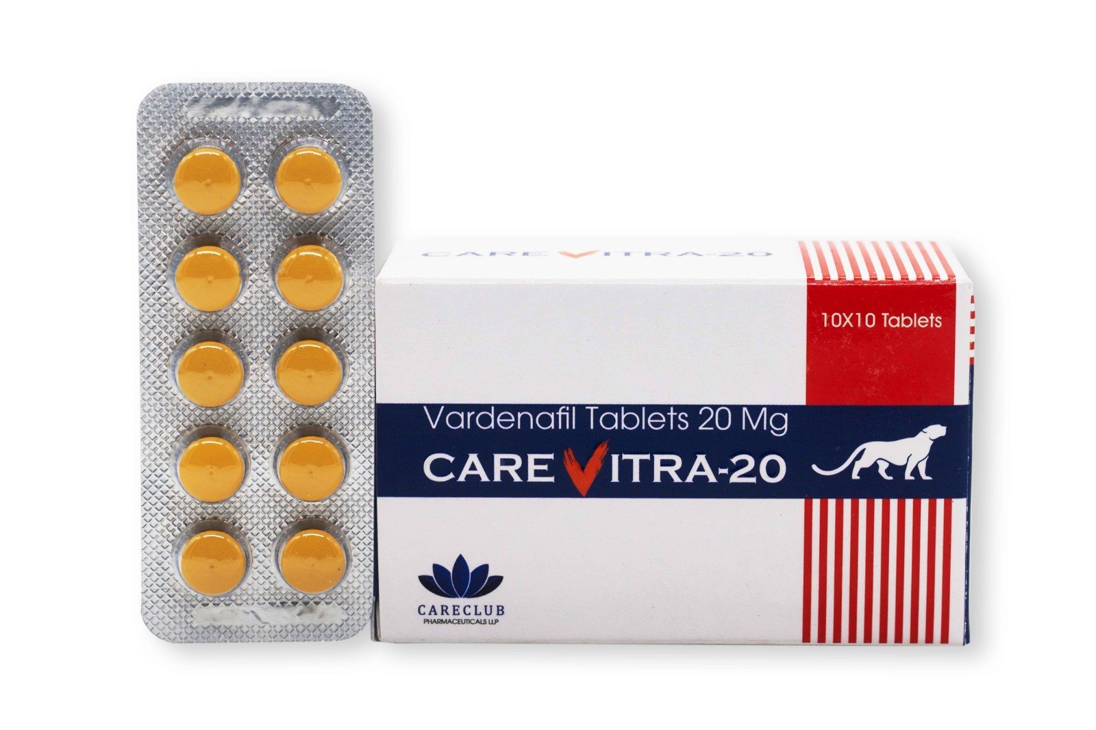 Carevitra 20mg Vardenafil 100 compresse Farmacia UE