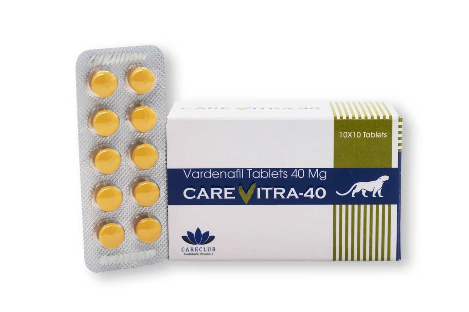 Carevitra 40mg Vardenafil 100 compresse Farmacia UE