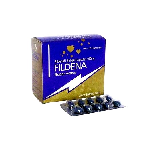FILDENA Super Active Sildenafil Capsule Molli 100 compresse Farmacia UE
