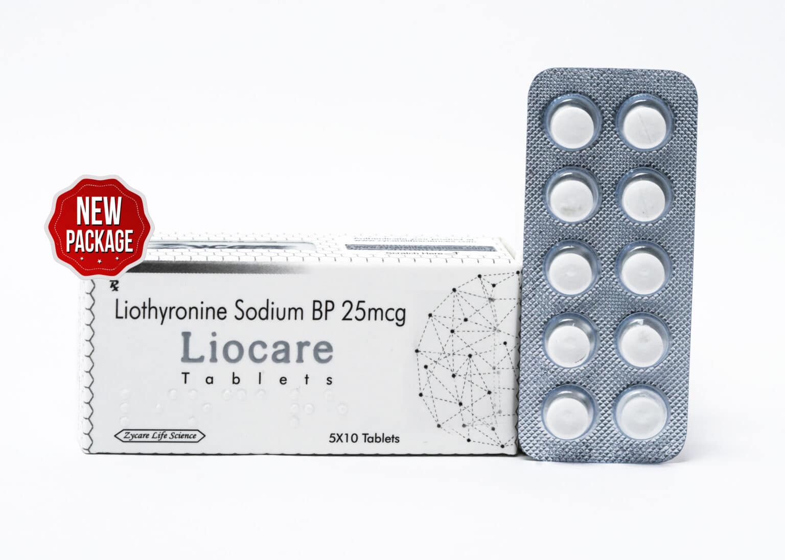 LIOCARE Liotironina Sodica Compresse BP 25 mg 5×10 1