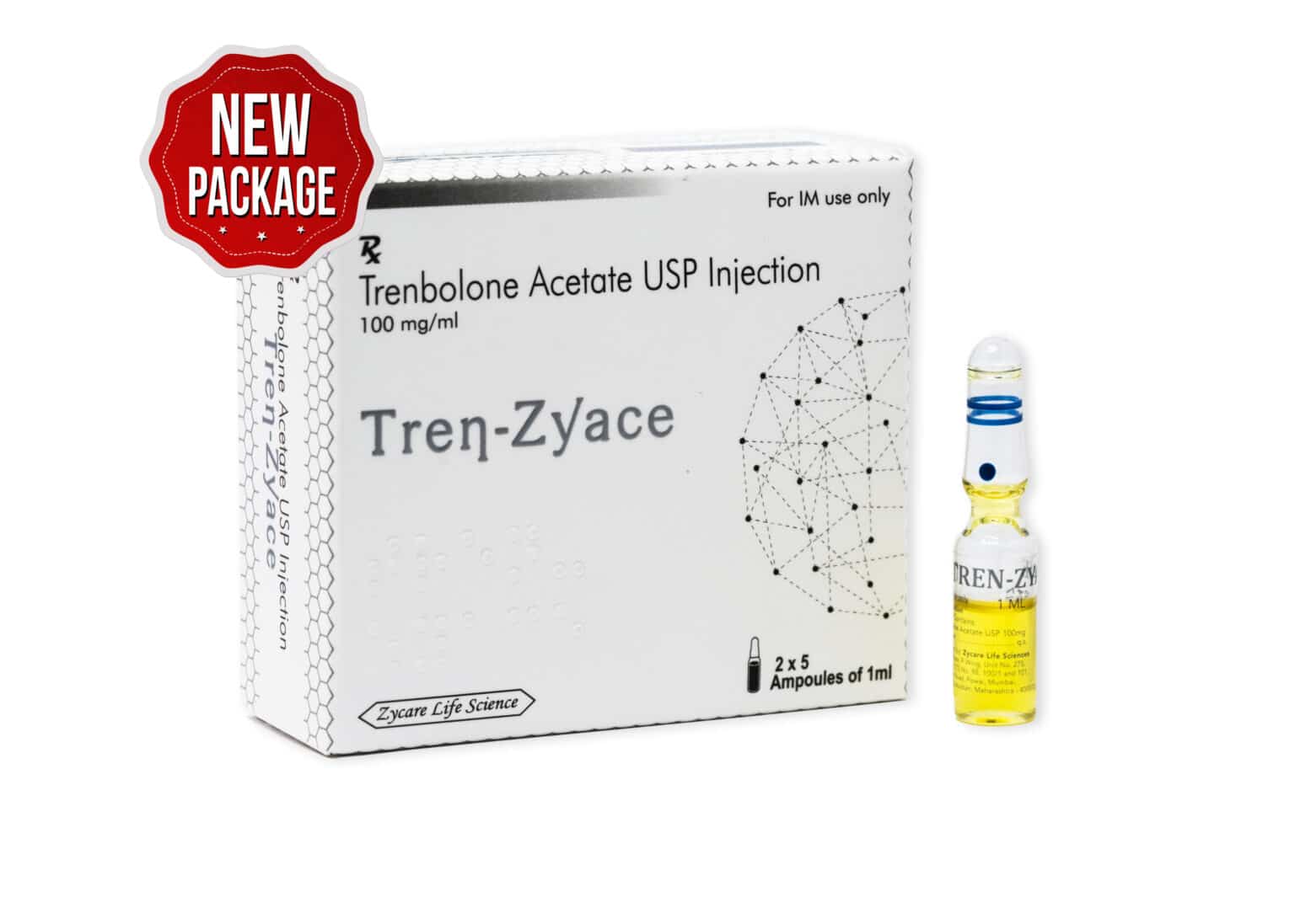TREN ZYACE Trenbolone Acetato Inj. 100mg 1×10 1