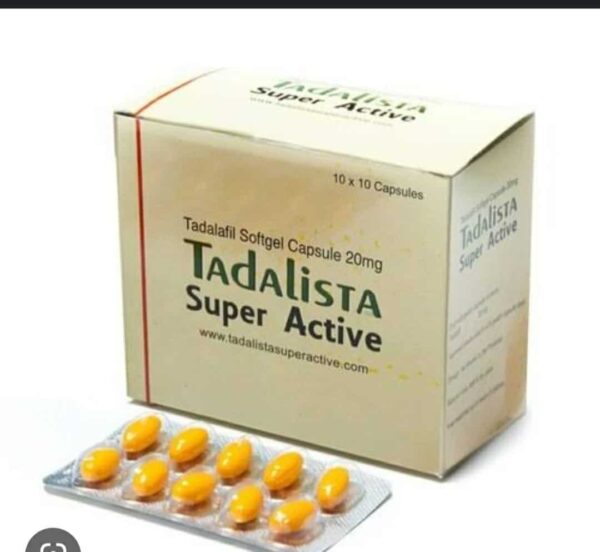 Tadalista Super Active Tadaladil Capsule di gelatina molle 20 mg 100 compresse Farmacia UE