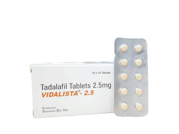 Vidalista 2,5 mg Tadalafil Compresse 100 compresse Farmacia UE