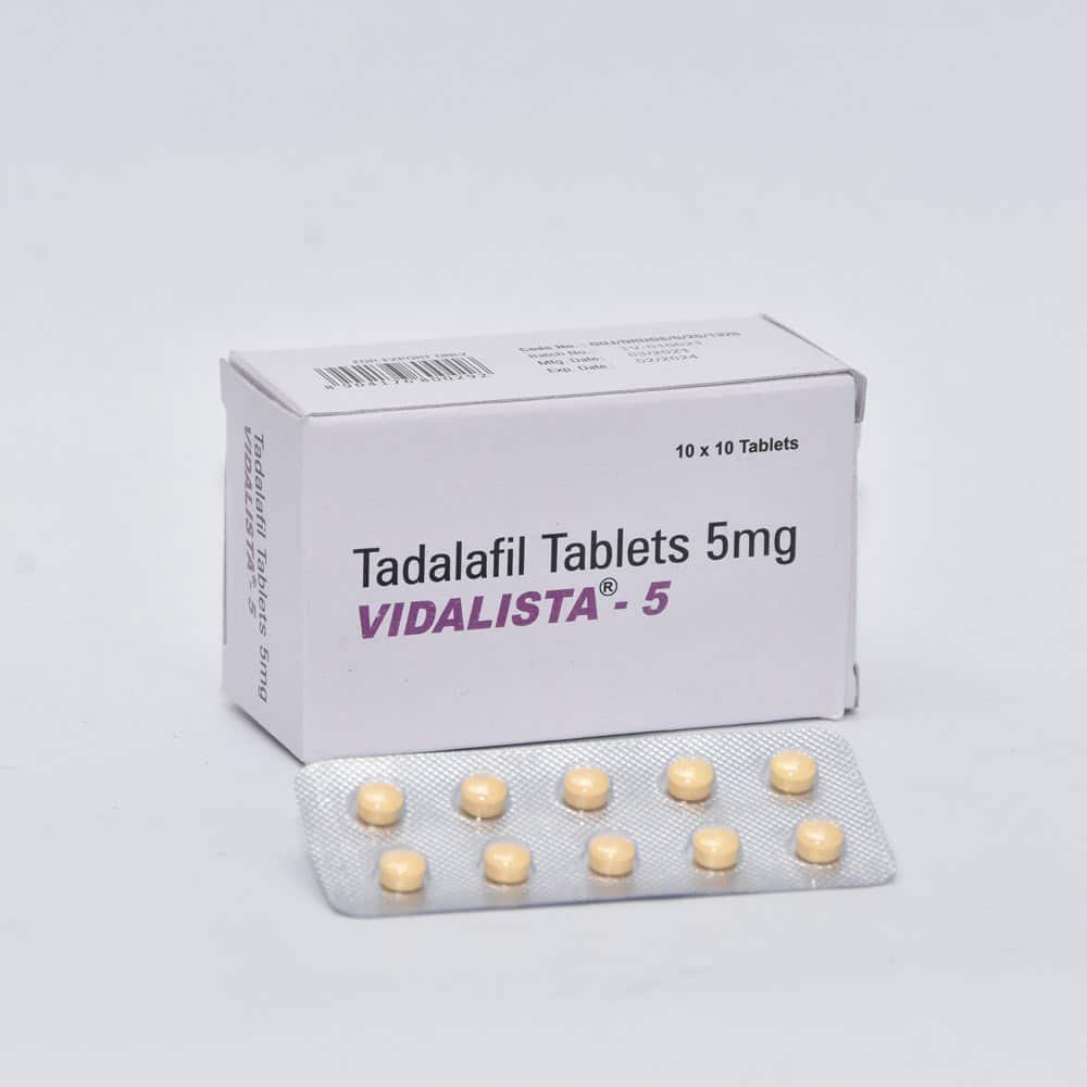 Vidalista 5 mg Tadalafil Compresse 100 compresse Farmacia UE