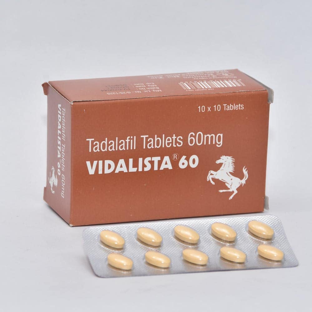 Vidalista 60 mg Tadalafil Compresse 100 compresse Farmacia UE