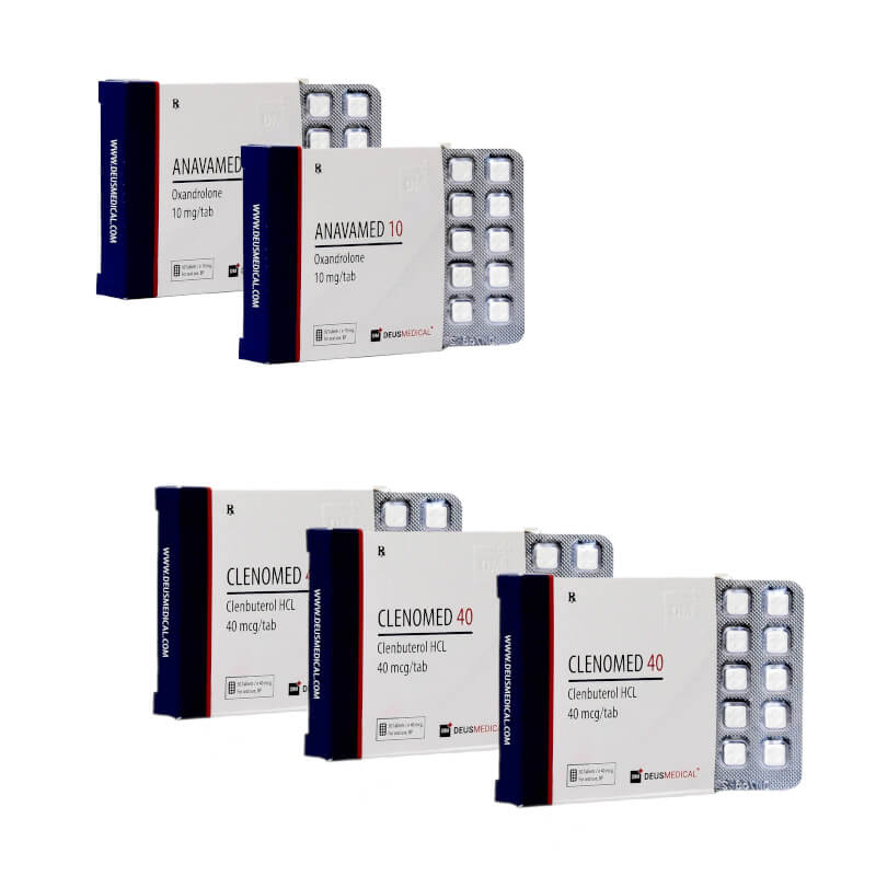 Pacchetto avanzato di perdita di peso per donna Anavar Clenbuterol 8 settimane Deus