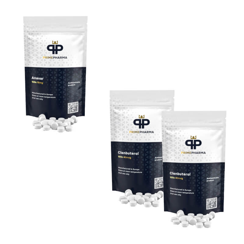 Kit avanzato per la perdita di peso per donne: Anavar Clenbuterolo 8 settimane Prime Pharma
