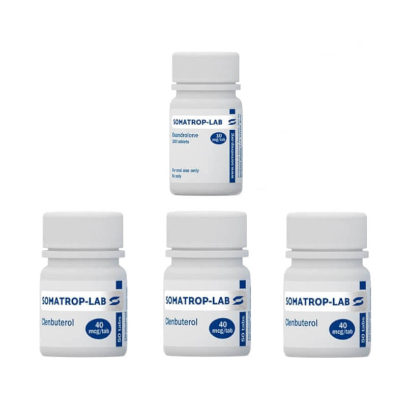 Confezione avanzata per la perdita di peso femminile Anavar Clenbuterol 8 settimane Somatrop Lab