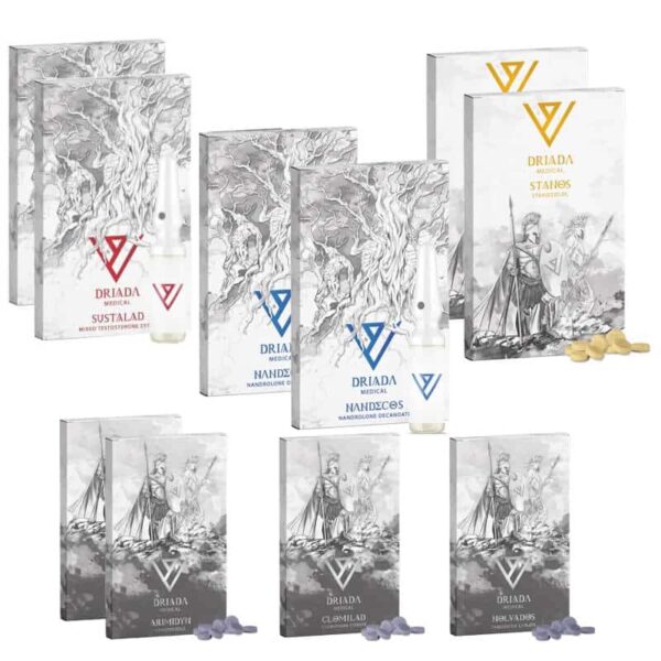 Pacchetto per massa magra INIEZIONE ORALE 8 settimane Sustanon Deca Winstrol Driada Medical 2