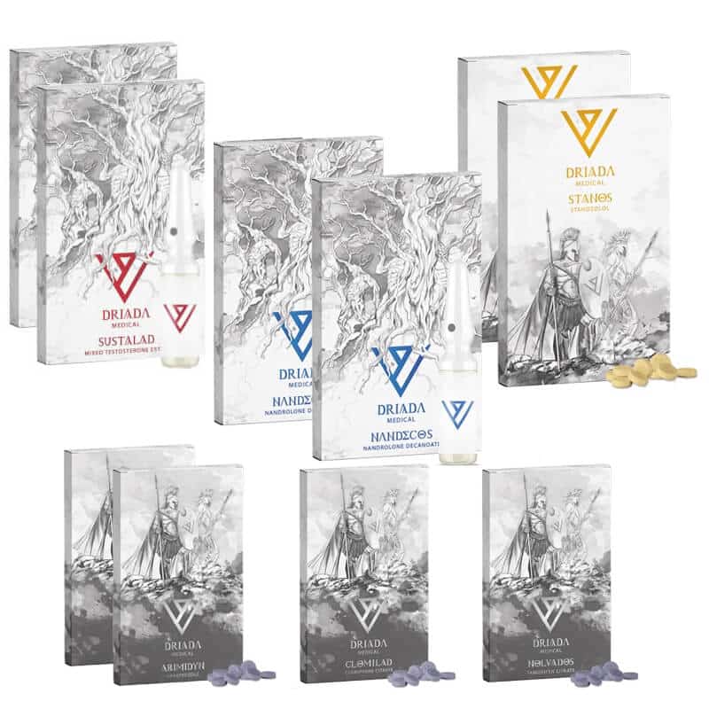 Pacchetto per massa magra INIEZIONE ORALE 8 settimane Sustanon Deca Winstrol Driada Medical 2
