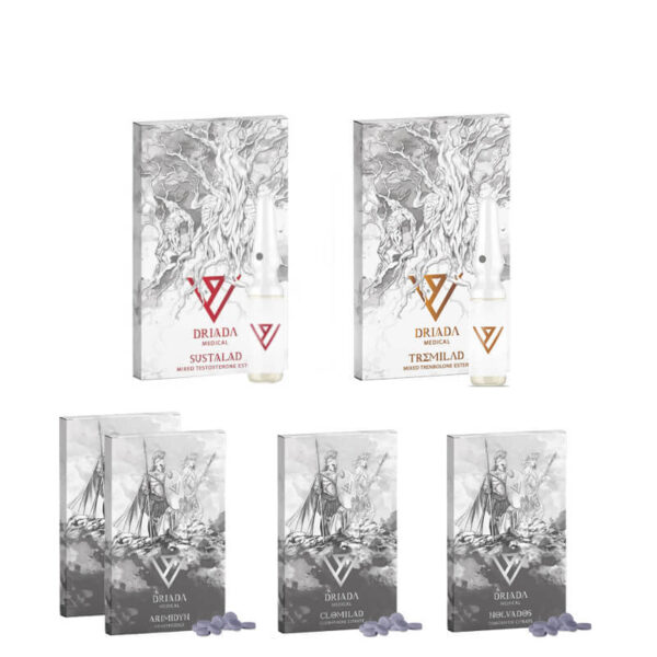 Pacchetto massa magra 10 settimane Sustanon Tri Tren Driada Medical 1